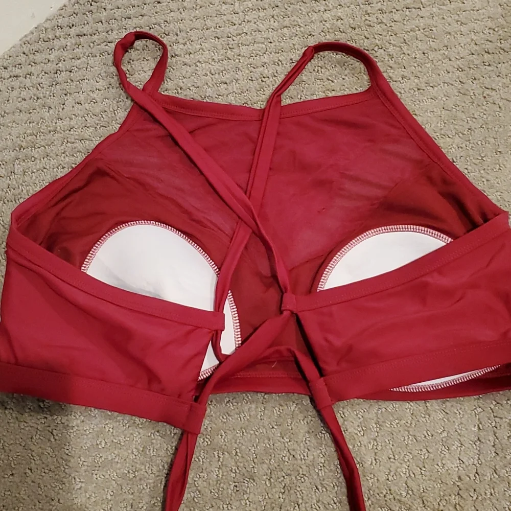 NEW Lace trim Plus Size ladies swim top 20W